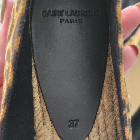 Saint Laurent Leopard Printed Espadrilles - Picture 5 of 11